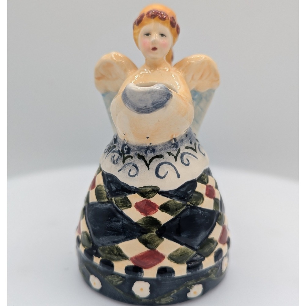 Jim Shore Enesco 2002 Heartwood Creek Angel Pitcher Figurine Folk Art 4.25"